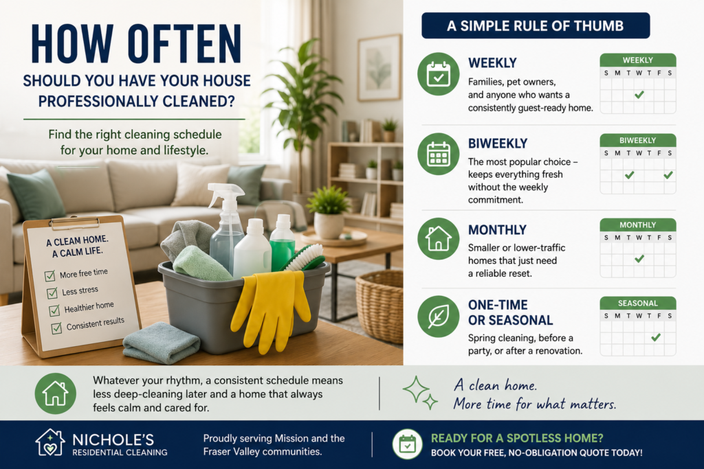 How Often Should You Have Your House Professionally Cleaned?